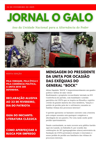 Capa do jornal